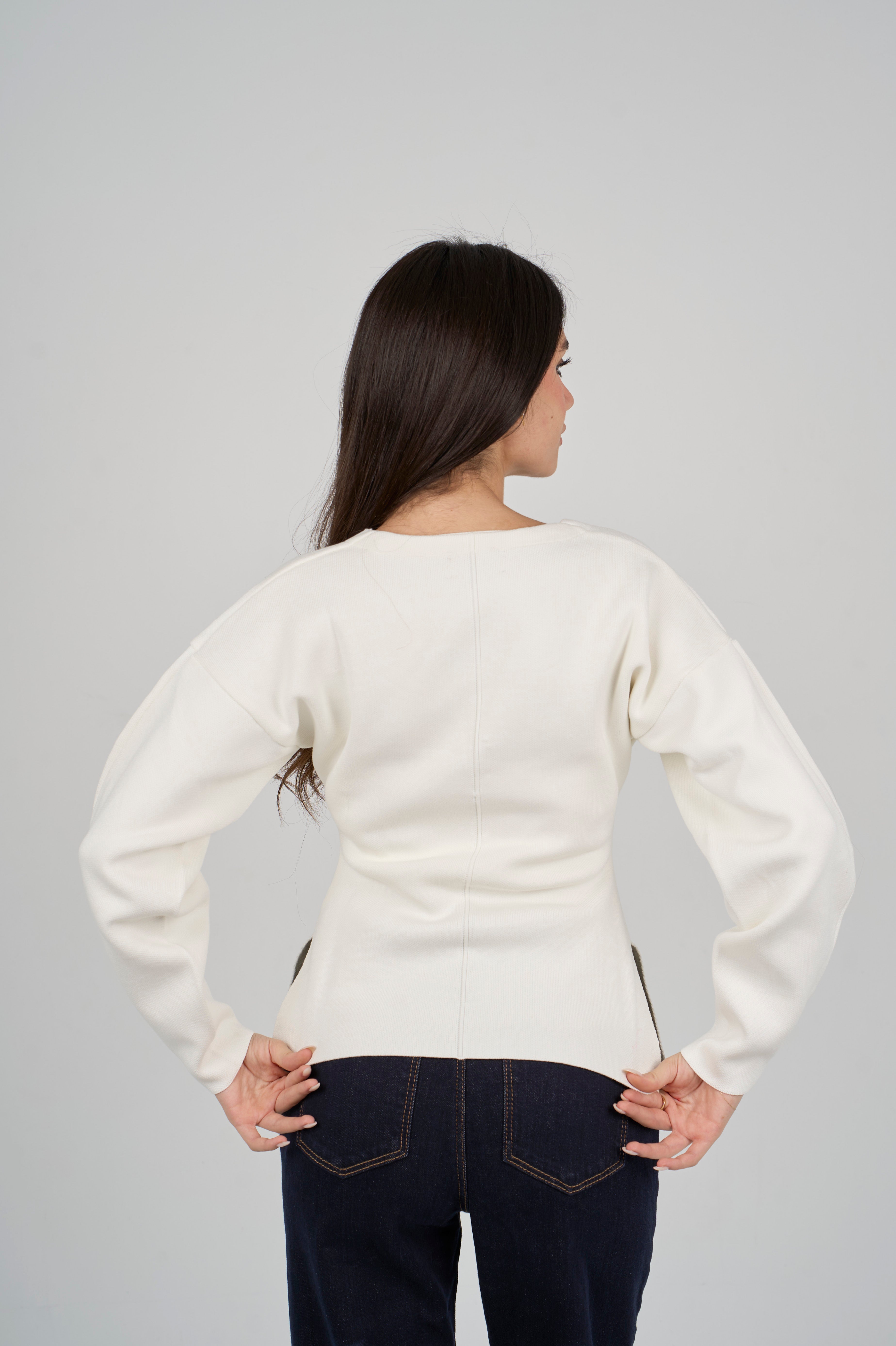 V Neck Knit Cardigan