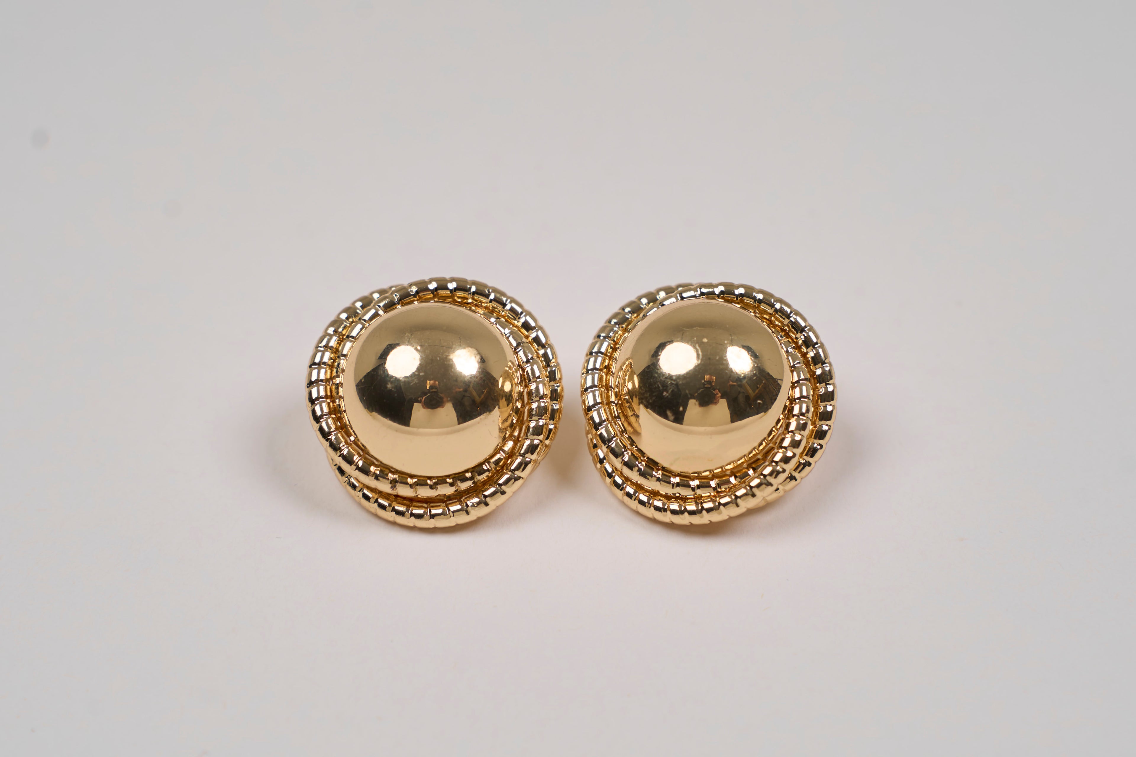Rounded Gold Earrings
